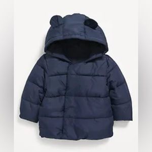 Old Navy Hooded frost free puffer jacket baby 6-12 months